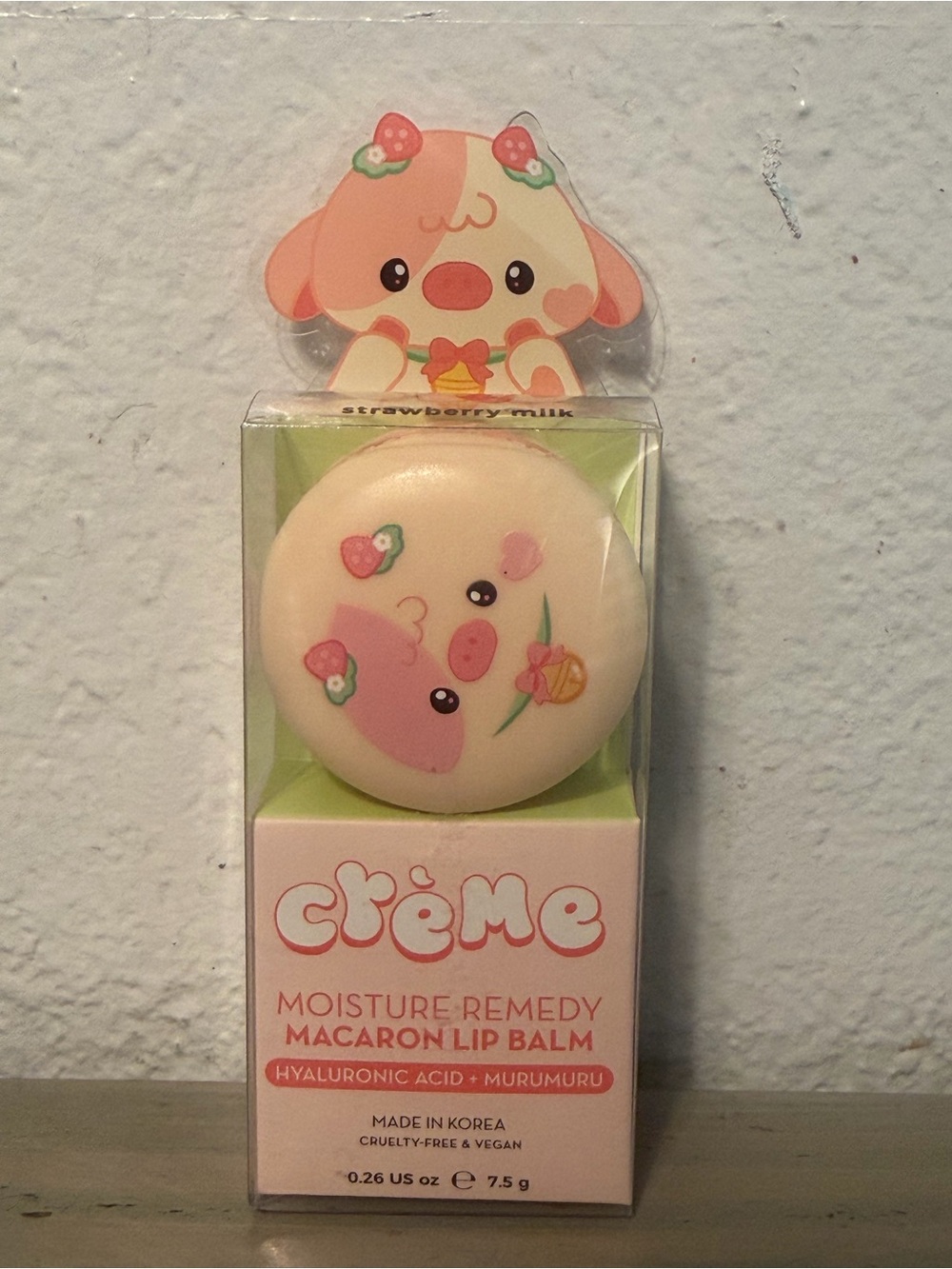 Crème Moisture Remedy Macaron Lip Balm - Strawberry Milk Pink